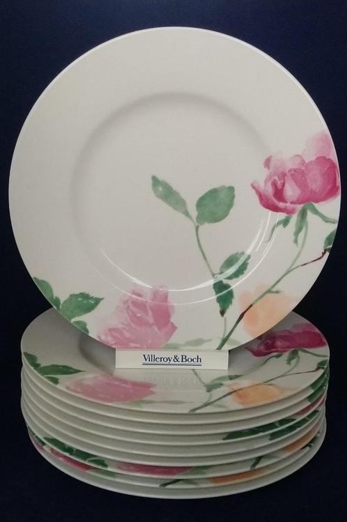 Villeroy & Boch Rosanna - 10 dinerborden, Huis en Inrichting, Keuken | Servies, Bord(en), Overige stijlen, Porselein, Ophalen of Verzenden