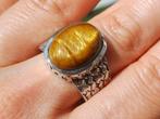 Vanoli 925 zilveren heren ring met tijgeroog maat 20,25, Sieraden, Tassen en Uiterlijk, Ringen, Vanoli, Overige kleuren, 20 of groter