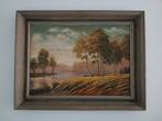 Antiek Landschap Schilderij met Berken, Antiek en Kunst, Kunst | Schilderijen | Klassiek, Ophalen