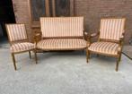 3-delige antieke salonset in Louis XVI stijl. (Lodewijk XVI), Antiek en Kunst, Antiek | Meubels | Stoelen en Banken, Ophalen