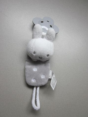 Tiamo Nijntje Dick Bruna lichtgrijs+bloemetjes pluche speenk beschikbaar voor biedingen