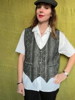 Vintage gilet / waistcoat met patroon / print / printje, Kleding | Dames, Overige Dameskleding, Gedragen, Vintage, Ophalen of Verzenden