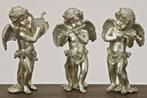 Mooie zilverkleurige engelen met harp, viool, dwarsfluit, Ophalen of Verzenden, Nieuw