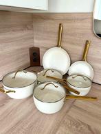 Greenpan Padova cream white 10 delige pannenset, Overige materialen, Inductieplaat, Ophalen of Verzenden, Zo goed als nieuw