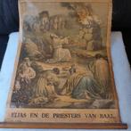 Wand doek Elias en de priesters van Baal, Overige thema's, Ophalen of Verzenden