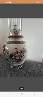 166. Gemberpot vogels lelies 15cm, Antiek en Kunst, Ophalen of Verzenden