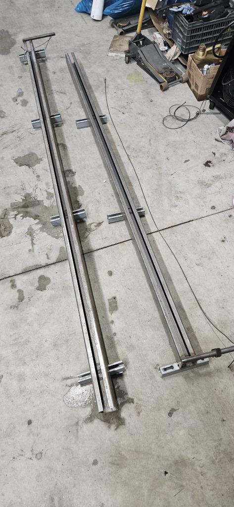 Rail voor loopkat, lier, kettingtakel / C-frame, Doe-het-zelf en Verbouw, Metalen, Gebruikt, IJzer, Ophalen