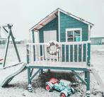 Speelhuis buiten I met glijbaan is mogelijk I type Giraf, Safari speelhuisjes, Nieuw, Ophalen of Verzenden, Hout