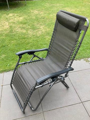 Campingstoel Tuinstoel Antraciet verstelbaar beschikbaar voor biedingen