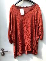Roest kleur shirt met mooie kraag 1 maat, Nieuw, Ophalen of Verzenden, Emmen, Shirt