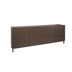 dressoir 225 cm 3 x la / 3 deur Kwaliteit voorraad actie, Sevilla dressoir 225 cm sterk Acacia hout 3d 3 l laagste prijs, 150 tot 200 cm