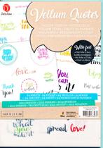 Mapje Vellum Teksten, Hobby en Vrije tijd, Scrapbooking, Verzenden, Zo goed als nieuw, Overige typen, Overige merken