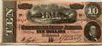 Confederated States tien dollar 1864 topkwaliteit!, Postzegels en Munten, Bankbiljetten | Amerika, Los biljet, Ophalen of Verzenden