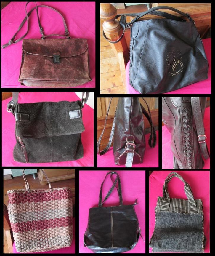 Tassen (riet,stof,leer,suède), schoudertas, handtas, vintage, Sieraden, Tassen en Uiterlijk, Tassen | Damestassen, Nieuw, Handtas