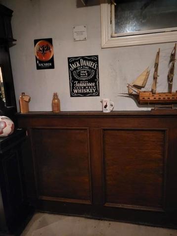 Bar kroeg mancave lambrisering oud bruin 12,6 meter! beschikbaar voor biedingen