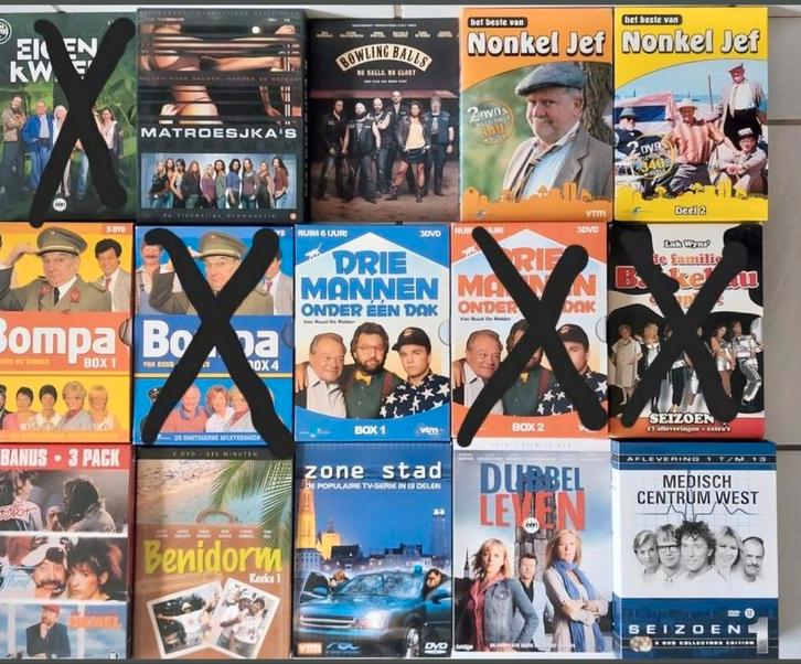 Dvd box Nonkel Jef Bompa Wolven Van Vlees en Bloed Eigen Kwe, Cd's en Dvd's, Dvd's | Nederlandstalig, Zo goed als nieuw, Alle leeftijden