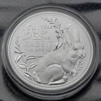 2023 Lunar - Year of the Rabbit - 1 oz zilver - Ram, Postzegels en Munten, Munten | Oceanië, Zilver, Verzenden