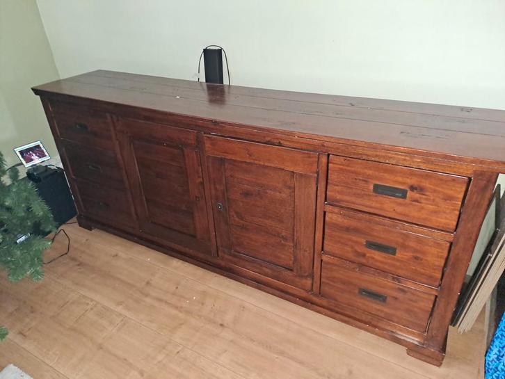 Koloniale Kast - Stijlvolle Opbergruimte, Huis en Inrichting, Kasten | Dressoirs, Gebruikt, 150 tot 200 cm, 50 tot 75 cm, Met lade(s)