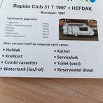 Rapido 31tdl met stalling, Caravans en Kamperen, Particulier, Luifel
