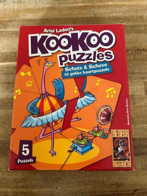 Ariel Laden's KooKoo schots & scheve te gekke kaartpuzzels, Kinderen en Baby's, Speelgoed | Kinderpuzzels, Gebruikt, 10 tot 50 stukjes