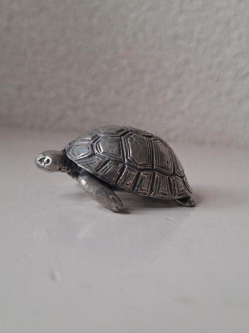 Schildpad 95% tin Gelria, Verzamelen, Beelden en Beeldjes, Zo goed als nieuw, Dier, Ophalen of Verzenden