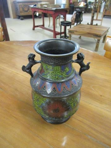 Oer 11289 oude cloisonné vaas beschikbaar voor biedingen