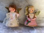 2 oude kerstengeltjes. Made in Japan. 12 cm. Jaren 60, Ophalen of Verzenden