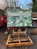 Tekentafel vintage metaalkleur/verroest, Doe-het-zelf en Verbouw, Tekentafels, Ophalen of Verzenden, Gebruikt, 130 tot 150 cm