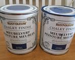 2 potten meubelverf Rust-Oleum inktblauw 750 ml *a, Doe-het-zelf en Verbouw, Verf, Beits en Lak, Blauw, Nieuw, Ophalen of Verzenden