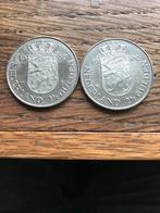 2x Rijksdaalder 1980 dubbele kop kroning Beatrix, Ophalen, Koningin Beatrix, 2½ gulden