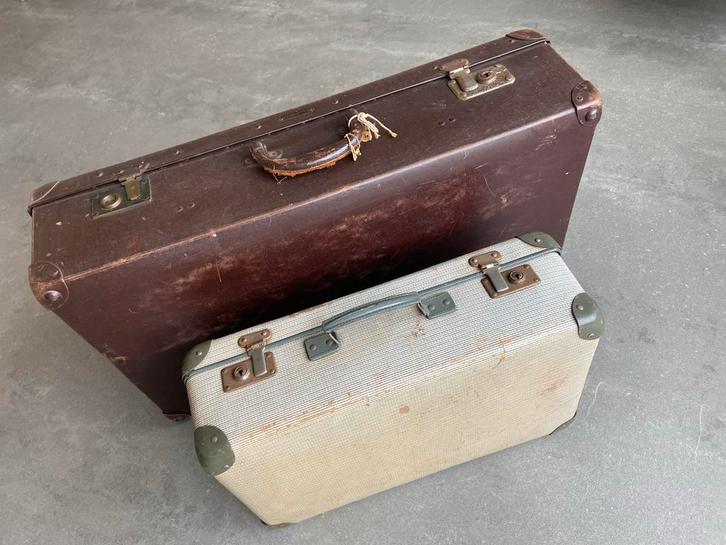 Oude Reiskoffers - Vintage Charme, Sieraden, Tassen en Uiterlijk, Koffers, Gebruikt, Overige materialen, 70 cm of meer, 55 cm of meer
