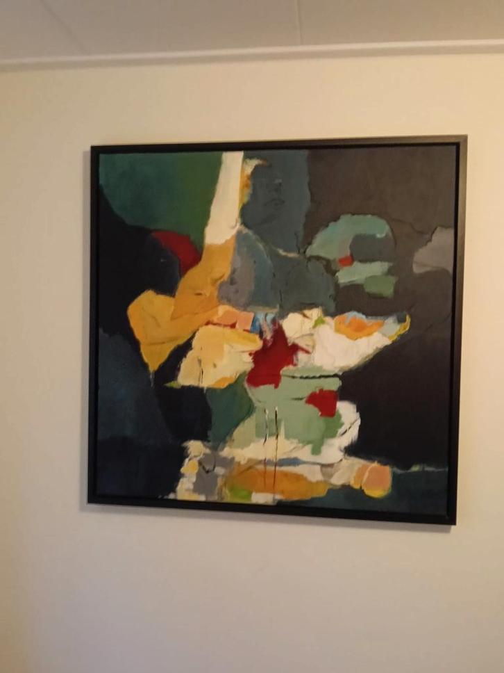 Prachtig schilderij Acryl op linnen doek, Antiek en Kunst, Kunst | Schilderijen | Modern, Ophalen