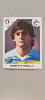 Enzo Francescoli - Uruguay - Panini Italia '90 Sticker, Ophalen of Verzenden, Gebruikt, Buitenlandse clubs, Poster, Plaatje of Sticker