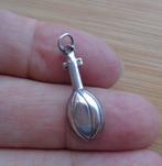 zilveren vintage bedel mandoline [119], Sieraden, Tassen en Uiterlijk, Overige merken, Verzenden, Zo goed als nieuw, 1 bedel