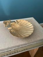 brocante, vintage messing schelp asbak, Ophalen of Verzenden