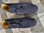 Mooie blauw suede herenschoen - maat 42, Blauw, Overige typen, Ophalen of Verzenden, Zo goed als nieuw