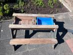 Kinder picknicktafel met zand en waterbak, Tuin en Terras, Picknicktafels, Gebruikt, Rechthoekig, Hout, Ophalen