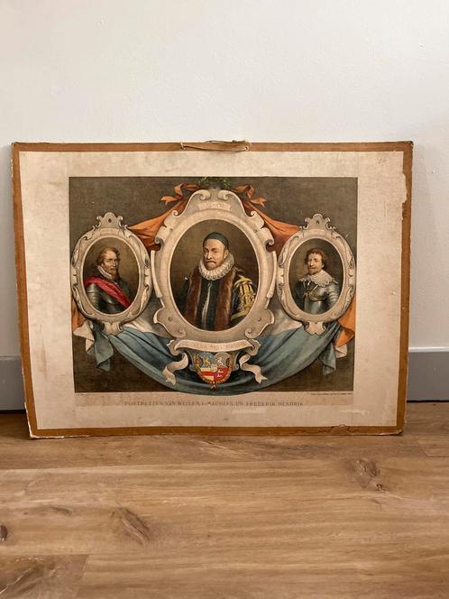 Willem van Oranje Schoolplaat, Antiek en Kunst, Antiek | Schoolplaten, Geschiedenis, Ophalen