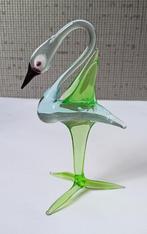 handgeblazen kunstglas helder vogel beeldje, Antiek en Kunst, Antiek | Glas en Kristal, Ophalen of Verzenden