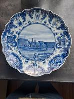 Delfts Blauw Bord - Meneba Meelfabriek. 36 cm., Antiek en Kunst, Ophalen