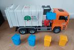 Bruder Vuilniswagen inclusief 5 vuilniscontainers!, Kinderen en Baby's, Speelgoed | Speelgoedvoertuigen, Ophalen of Verzenden