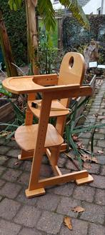 Vintage ! Houten kinderstoel/ mee-groeistoel, Ophalen, Zo goed als nieuw, Overige typen