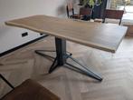 Boomstam salon- en eetkamertafel- unieke kans!, Huis en Inrichting, Tafels | Eettafels, Gebruikt, 100 tot 150 cm, Industrieel