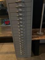 Metalen ladekast / archiefkast - grijs, Ophalen, Minder dan 50 cm, Gebruikt, 100 tot 150 cm