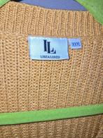 Okergele wikkeltrui Linea Loresi XXXL, Geel, Maat 46/48 (XL) of groter, Ophalen of Verzenden, Zo goed als nieuw