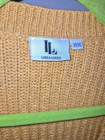 Okergele wikkeltrui Linea Loresi XXXL  beschikbaar voor biedingen