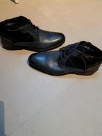 Nieuwe nette leren heren veterschoenen blauw/grijs maat 43, Ophalen of Verzenden, Nieuw, Blauw