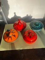 4x Flora Gouda Holland Bonbondoosjes, Antiek en Kunst, Antiek | Keramiek en Aardewerk, Ophalen of Verzenden