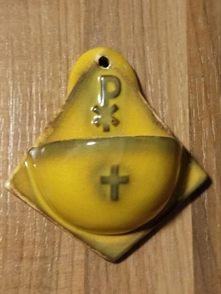 Oud Goebel wijwaterbakje nummer HW04, Antiek en Kunst, Antiek | Keramiek en Aardewerk, Ophalen of Verzenden