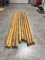 Ronde Weidepalen / Teerpalen, Tuin en Terras, Palen, Balken en Planken, Gebruikt, Palen, Ophalen of Verzenden, Hardhout